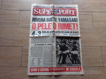 MEXICO 1970 ITALIA GERMANIA 4-3 GIORNALE OIGINALE
