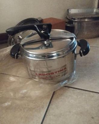 Set pentole acciaio inox + pentola Lagostina