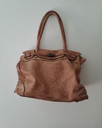 Borsa Bayside in pelle modello Birkin