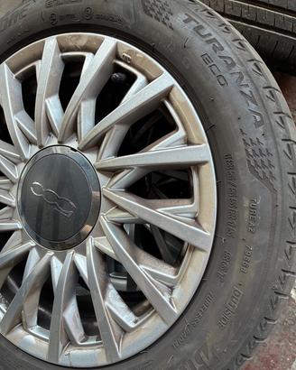 Cerchi in lega 185/55/15 Fiat 500 nuova