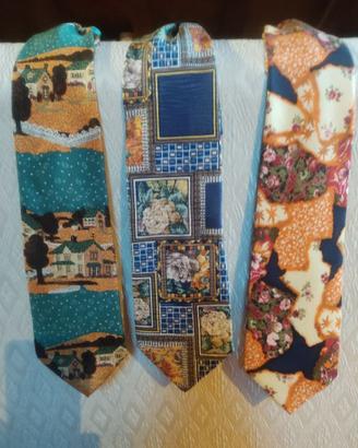 3 Cravatte seta Kenzo