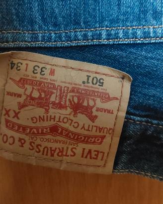 jeans 501 levi's uomo straight leg button-fly