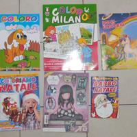 Lotto 6 libri da colorare e con giochi