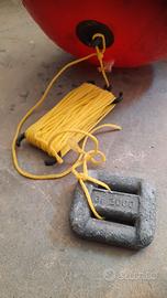 Boe di segnalazione per sub + sagola + peso da 2kg