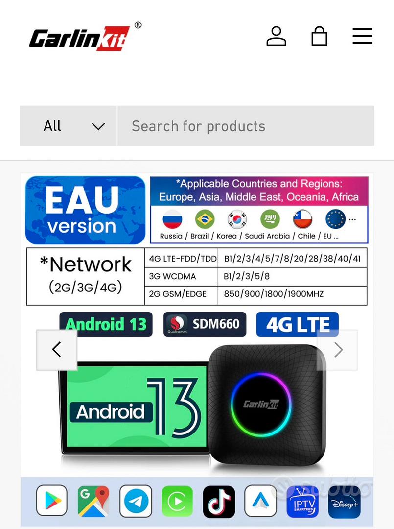 Carlinkit android box Audio/Video In vendita a Firenze