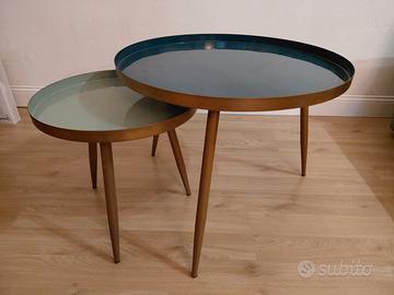 Set 2 tavolini sovrapponibili "Avril"