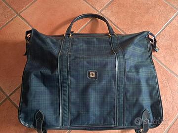 borsone vintage con doppio porta abiti