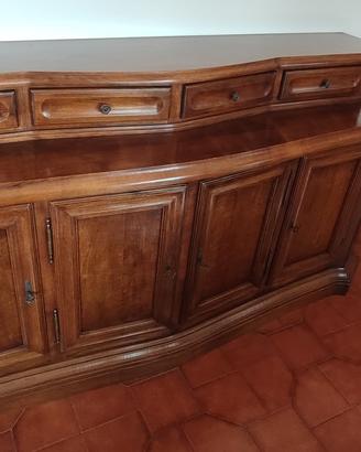 SALA DA PRANZO COMPLETA IN LEGNO MASSELLO