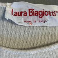 Laura biagiotti vestito chachemire bianco