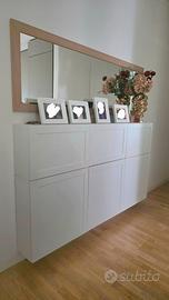 Ikea BESTÅ – Mobile/Madia da parete, ante HANVIKEN