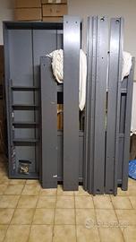 Letto a castello newport grigio