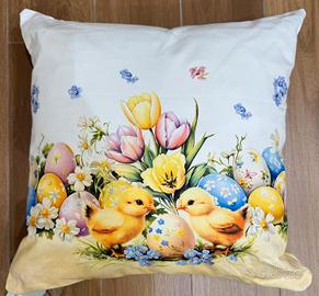 2 Cuscini arredo in cotone misura 45x45 con stampa