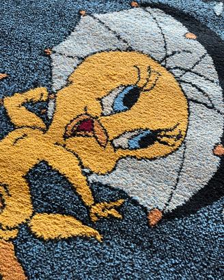 2 Tappeti Looney Tunes con Titti sotto la pioggi