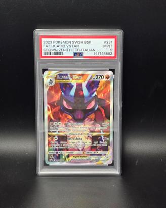 Pokémon PSA 9 mint - Lucario VSTAR #291 – Crown Ze