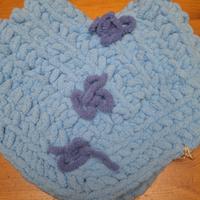 poncho bambina in ciniglia