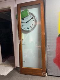 Porta finestra in lamellare di pino