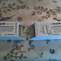 2 lampade Beghelli trasformatore microinverter