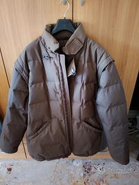 giubbotto fay in piume d'oca  XL marrone 