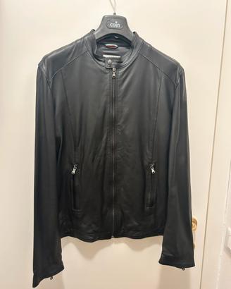 Giacca vera pelle Barone Firenze mod. Massi Nero