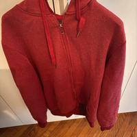 Felpa con cappuccio bordeaux