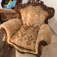 2 Poltrone stile barocco siciliano