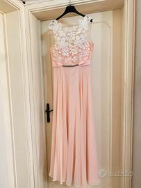 Abito rosa antico da cerimonia