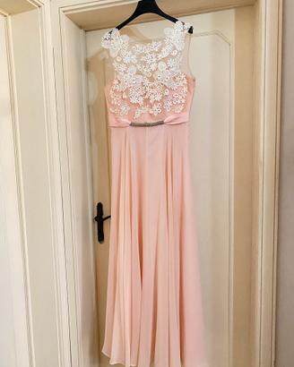 Abito rosa antico da cerimonia