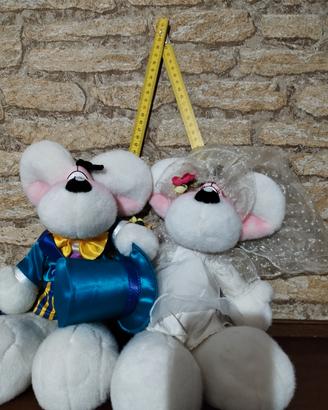 coppia di peluche Diddl sposi