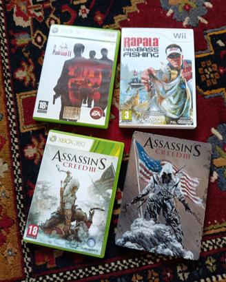 Lotto giochi Wii e Xbox 360