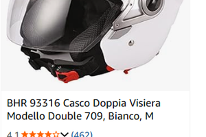 Casco BHR bianco taglia M 57-58 cm.