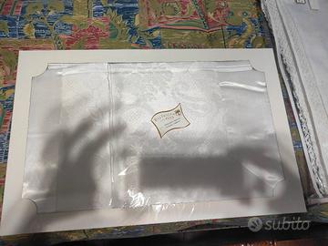 Composè matrimoniale bianco damasco 