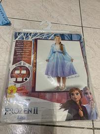 Vestito carnevale ELSA FROZEN 2 taglia 9/10 anni