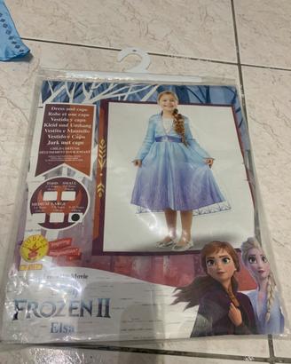 Vestito carnevale ELSA FROZEN 2 taglia 9/10 anni