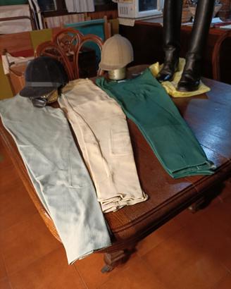 pantaloni e altro per equitazione