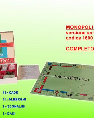 MONOPOLI GIOCO IN LIRE ANNI 90 + RICAMBI  no euro