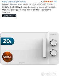 Microonde Cecotec 20L Proclean 3120 Flatbed