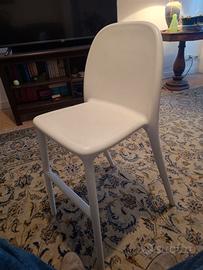 4 sedie URBAN  IKEA da esterno PVC bianco