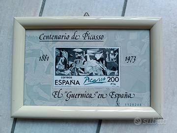 Francobolli Picasso Gerona con cornici