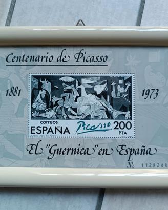 Francobolli Picasso Gerona con cornici