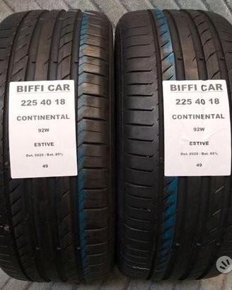 2 gomme 225 40 18 continental a49