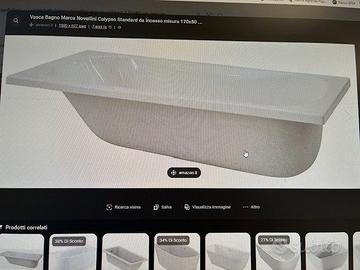 vasca da bagno (guscio) nuova