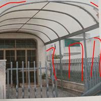 Posto auto tettoia in ferro