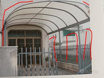 Posto auto tettoia in ferro