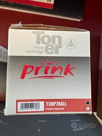 Toner Prink T3HP78ALL (2 pezzi) per HP P1560 78A