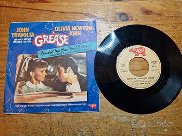 DISCO VINILE 45 GIRI  GREASE