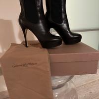 Gianvito Rossi stivaletto in pelle nera