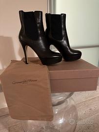 Gianvito Rossi stivaletto in pelle nera