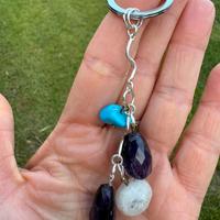 Portachiavi con pietre naturali