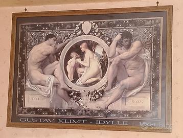 Quadro Gustav Klimt "Idylle" (1884)  Grande Stampa