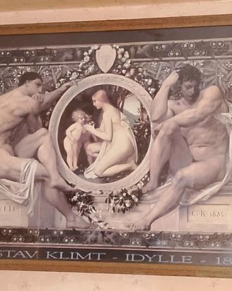 Quadro Gustav Klimt "Idylle" (1884)  Grande Stampa